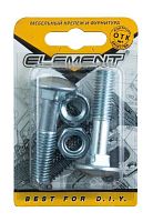 Болт мебельный DIN603 оцинк. 6х50 с гайкой (8 шт)" картинка